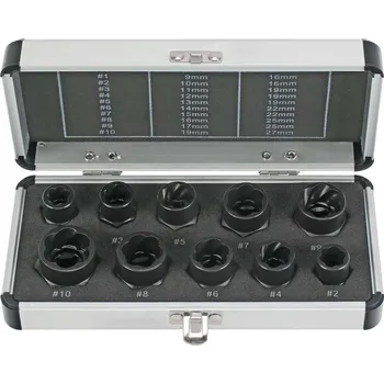 Šroubovák Nástavce na vyšroubování 9-19mm 10ks C.2110