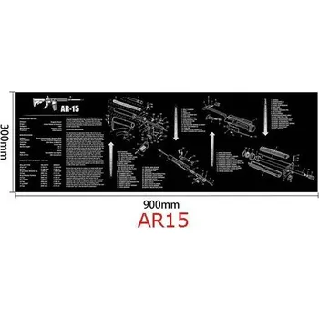 Čištění zbraně AR 15 čistící podložka 210ar15