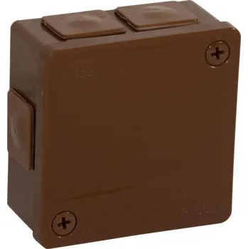 Elektroinstalační krabice Povrchová krabice prázdná 6 přívodů VIPLAST VP-22 BRONZE IP55 86x86x40mm 022-02