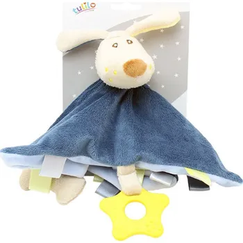 plyšák PLYŠ Usínáček pejsek 20cm s chrastítkem a kousátkem *PLYŠOVÉ HRAČKY*