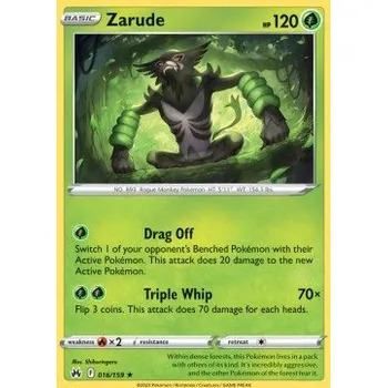 Volný čas Pokémon CRZ 016/159 Zarude - Crown Zenith Stav: Near Mint, Verze: HOLO