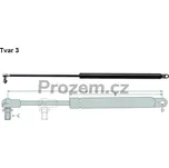 Plynová vzpěra 255/130 mm, 200 N, na střešní okno pro John Deere, AL28649, AL25968