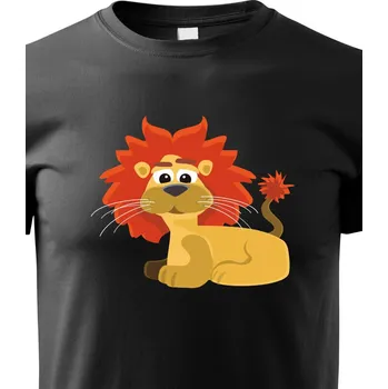 Chlapecké tričko Dětské triko Lev, Barva Černá, Velikost 158 cm/12 roků, Canvas Dětské tričko Bezvatriko.cz 1720