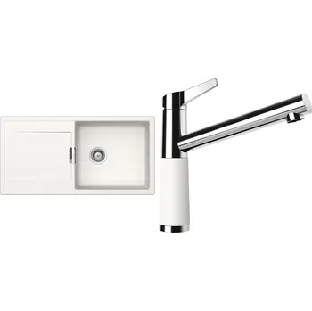 Granitový dřez Set Schock S9-4 (dřez Mono D-100L Polaris + baterie SC-510 Polaris)