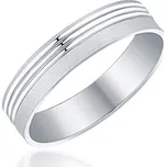 JVD Snubní gravírovaný stříbrný prsten 925/1000 SVLR0520XH20063