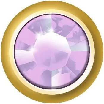 Náušnice Náušnice Regular Bezel Violet GOLD Estelle