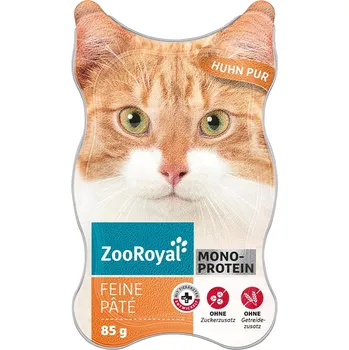 Krmivo pro kočku ZooRoyal Feine Pâté kuřecí Pur 18 × 85 g