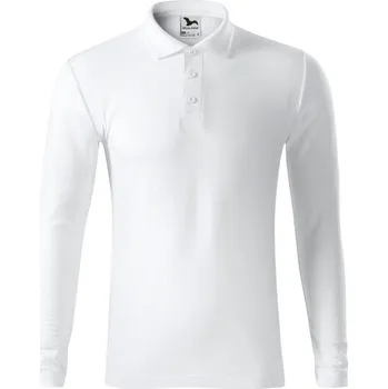 Pánské tričko Pique Polo LS polokošile pánská bílá L