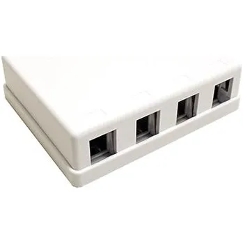Elektrická zásuvka 25.92.0114 Zásuvka na omítku pro 4 x keystone moduly