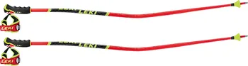 Sjezdová hůlka LEKI WCR TBS GS 3D Bright Red/Black/NeonYellow 2022/23 125 cm