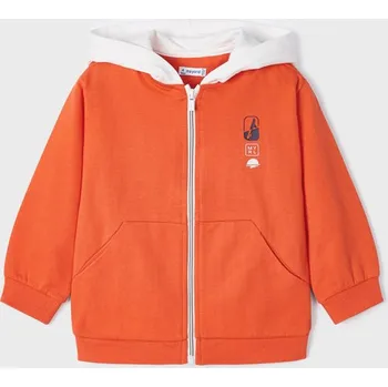 Chlapecká bunda Mayoral Chlapecká tepláková bunda 3456 oranžová Rozměr: 122