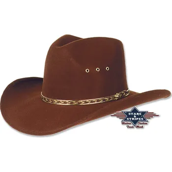 Klobouk Stars & Stripes Westernový klobouk "KANSAS BROWN" Velikost: 61