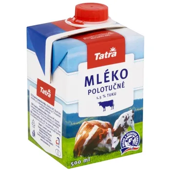 Mléko Tatra Mléko polotučné 1,5 % 500 ml
