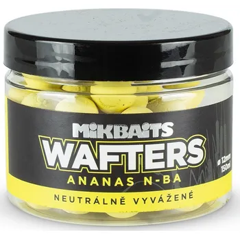 Boilies Mikbaits -Neutrálně vyvážené Wafters 8mm, 100ml - Ananas N-BA
