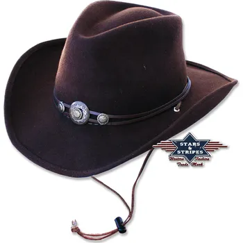 Klobouk Stars & Stripes Westernový klobouk "IDAHO BROWN" Velikost: S
