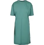 Ladies Organic Oversized Slit Tee Dress - paleleaf XL
