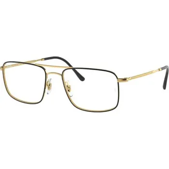 Brýlová obroučka Ray-Ban® 6434 černá zlatá lesk, stranice zlatá lesk 2946