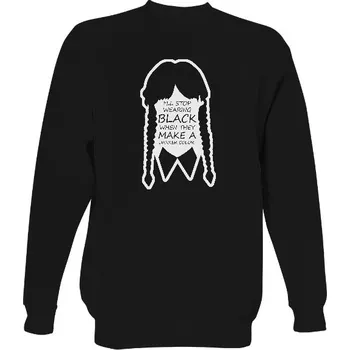 Pánská mikina Mikina bez kapuce Unisex s potiskem Fluorescenční potisk Wednesday Addams pánské