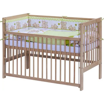 Dětsný nábytek Dětská postýlka s kompletní výbavou Scarlett 120 x 60 - Matěj - zelená