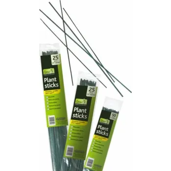 Opora na rostlinu Bambusová opěrná tyč k rostlinám, zelená, 60 cm, 25 ks v balení