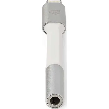 Audio kabel Nedis CCTB39950AL015 adaptér zástrčka Lightning - zásuvka Jack 3.5 mm stereo, 0.15 m