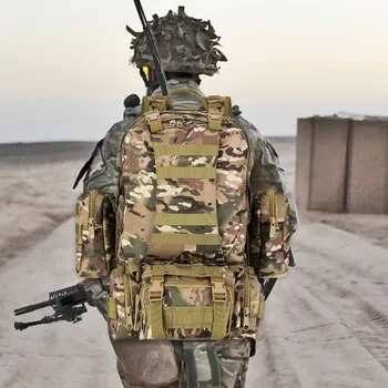 turistický batoh Deminas Speciální vojenský maskáčový batoh 48.5 l