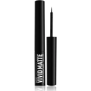 Přípravek na oči NYX Professional Makeup Vivid Matte tekuté oční linky s matným efektem odstín Black 2 ml