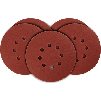 Příslušenství k brusce Graphite Brusné papíry na kotouče 150 mm, K120, 5 ks, s 8 otvory, 65 mm