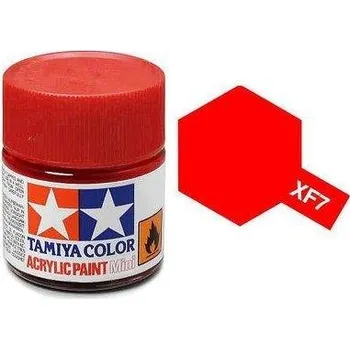 Modelářská barva Akrylová barva Tamiya XF-7 Flat red 10ml