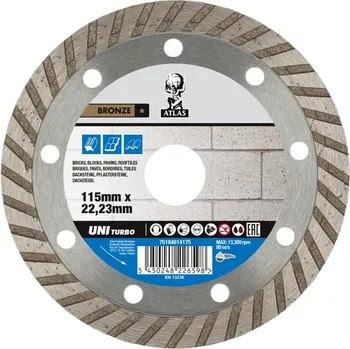 Řezný kotouč Diamantový kotouč ATLAS UNIVERSAL TURBO 115x2,6x22,23 306428