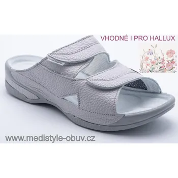 Dámská zdravotní obuv MEDISTYLE LUCY 5L-E11/TL/H hallux pantofel bílý, --- - 37