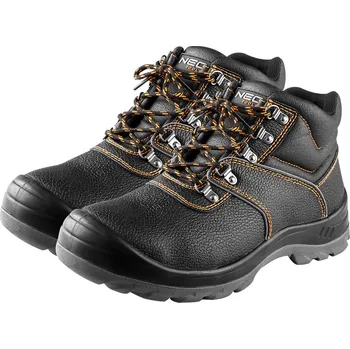 Pracovní obuv NEO TOOLS S3 SRC kožené boty, ocelová špička, ocelová vložka proti propíchnutí Velikost: 42