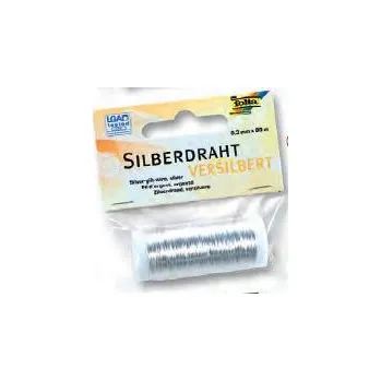 Hobby drát Folia Měděný drát 0,3mm x 80m -Postříbřený
