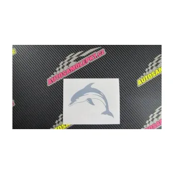 Samolepící dekorace SAMOLEPKA Delfín 002 levá (10 - červená) NA AUTO, NÁLEPKA, FÓLIE, POLEP, TUNING, VLASTNÍ TEXT, TISK, AUTOSAMOLEPKY.cz, POLEPY, OBRÁZEK, LOGO, SAMOLEPKY