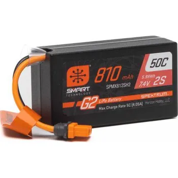 Spektrum Smart G2 LiPo 7.4V 810mAh 50C HC IC2