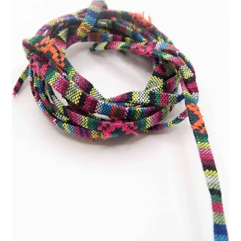 Vyšívaný dvojitý pevný prýmek s masajským motivem - šíře 0,5 cm