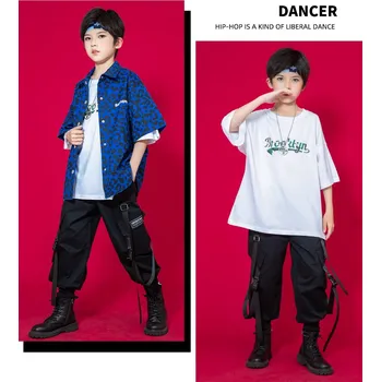 Chlapecké kalhoty HIP HOP černé kapsáčové kalhoty pro chlapce 3-16 let Velikost: 110 (3 roky)