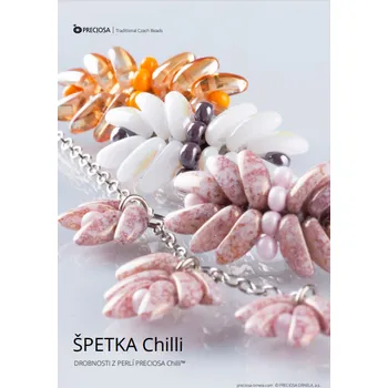 Náhrdelník KORÁLKOVÁ STAVEBNICE - Náušnice, náhrdelník z perliček CHILLI (1 souprava) (Náušnice, náhrdelník)