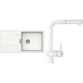 Granitový dřez Set Schock S9-2 (dřez Mono D-100L Polaris + baterie Epos.120 Polaris)