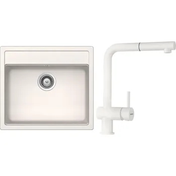 Kuchyňský dřez Set Schock S9-2 (dřez Mono N-100 Polaris + baterie Epos.120 Polaris)