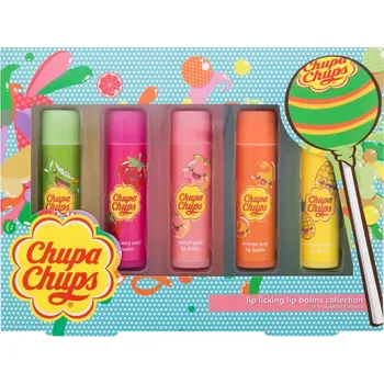 Péče o rty Chupa Chups Lip Balm sada balzámů na rty 5x 4 g