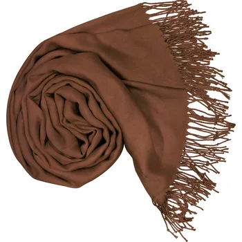 Šála ALUM Dámská tmavě hnědá pashmina P74 / Dámská tmavě hnědá&nbsp;šála