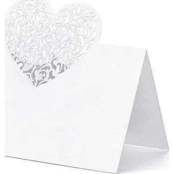 PartyDeco Jmenovky "Srdíčko", 10 kusů