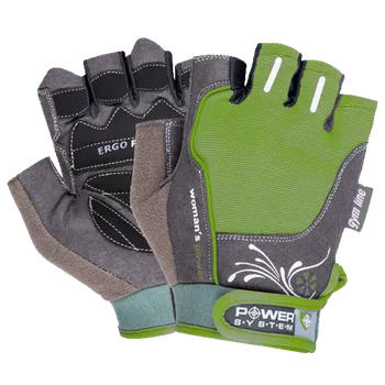 Fitness rukavice Power System Rukavice Womans Power zelené - S