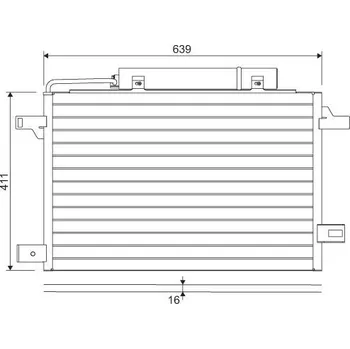 Výparník klimatizace Kondenzátor, klimatizace VALEO 814249