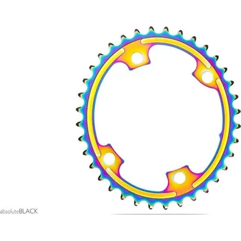 Klika na kolo absoluteBLACK převodník OVAL ROAD 2X 110/4bcd 36T 9100/8000 (rainbow)