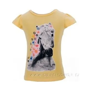 Dívčí tričko WOLF dívčí žluté tričko 98-128 Velikost: 110
