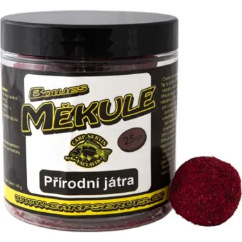 Nástraha Carpservis Boilies Měkule - 140 g/25 mm/Přírodní játra
