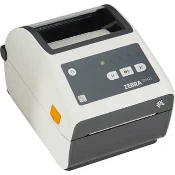 Tiskárna štítků Zebra ZD421d Healthcare ZD4AH42-D0EW02EZ DT, 8 dots/mm (203 dpi), tiskárna štítků, RTC, USB, USB Host, BT, Wi-Fi, white (nástupce GC420t)