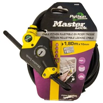 Zámek na kolo MasterLock zámek Python kompakt /8433 (1,8m x 10mm)